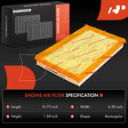 2X Engine Air Filter for Nissan Maxima (1985–1988) 200SX (1980–1983) Stanza