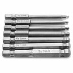 Hex Ball Head Screwdriver Bits for Drill Tools (Set of 6)