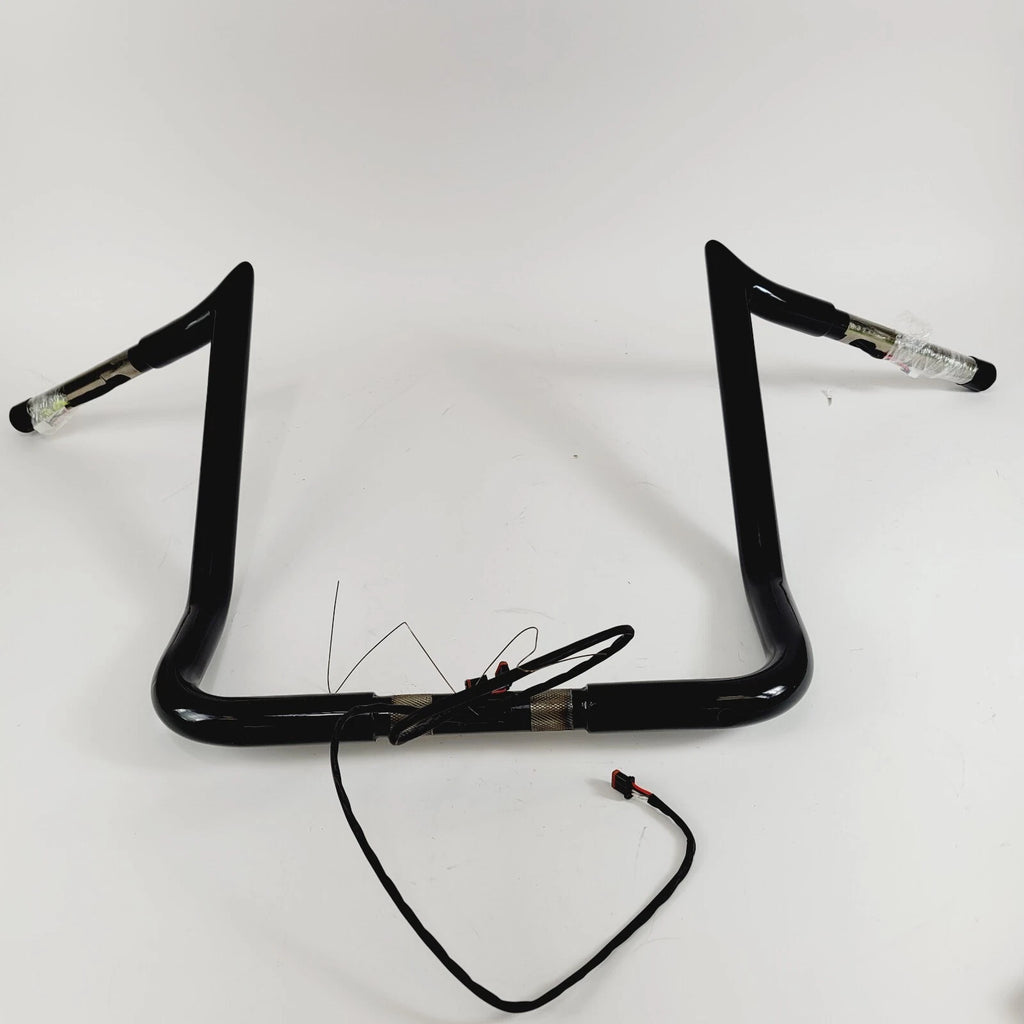 14" Black Wired Monkey Handlebars for Harley Batwing (2014–2023)