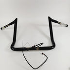 14" Black Wired Monkey Handlebars for Harley Batwing (2014–2023)