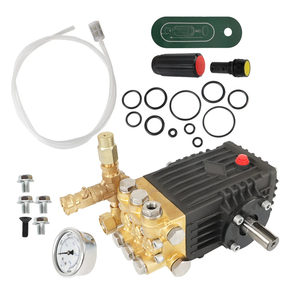 Pressure Washer Pump for 3600 PSI Machines (24mm Solid Shaft)
