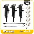 Set of 3 Ignition Coils and 6 Spark Plugs for Dodge Dakota Durango Nitro