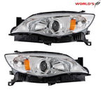 Set of Chrome Housing Headlights for Subaru Impreza (2008–2011)