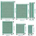 17-Piece Double Sided PCB Board Kit for Circuit Prototyping