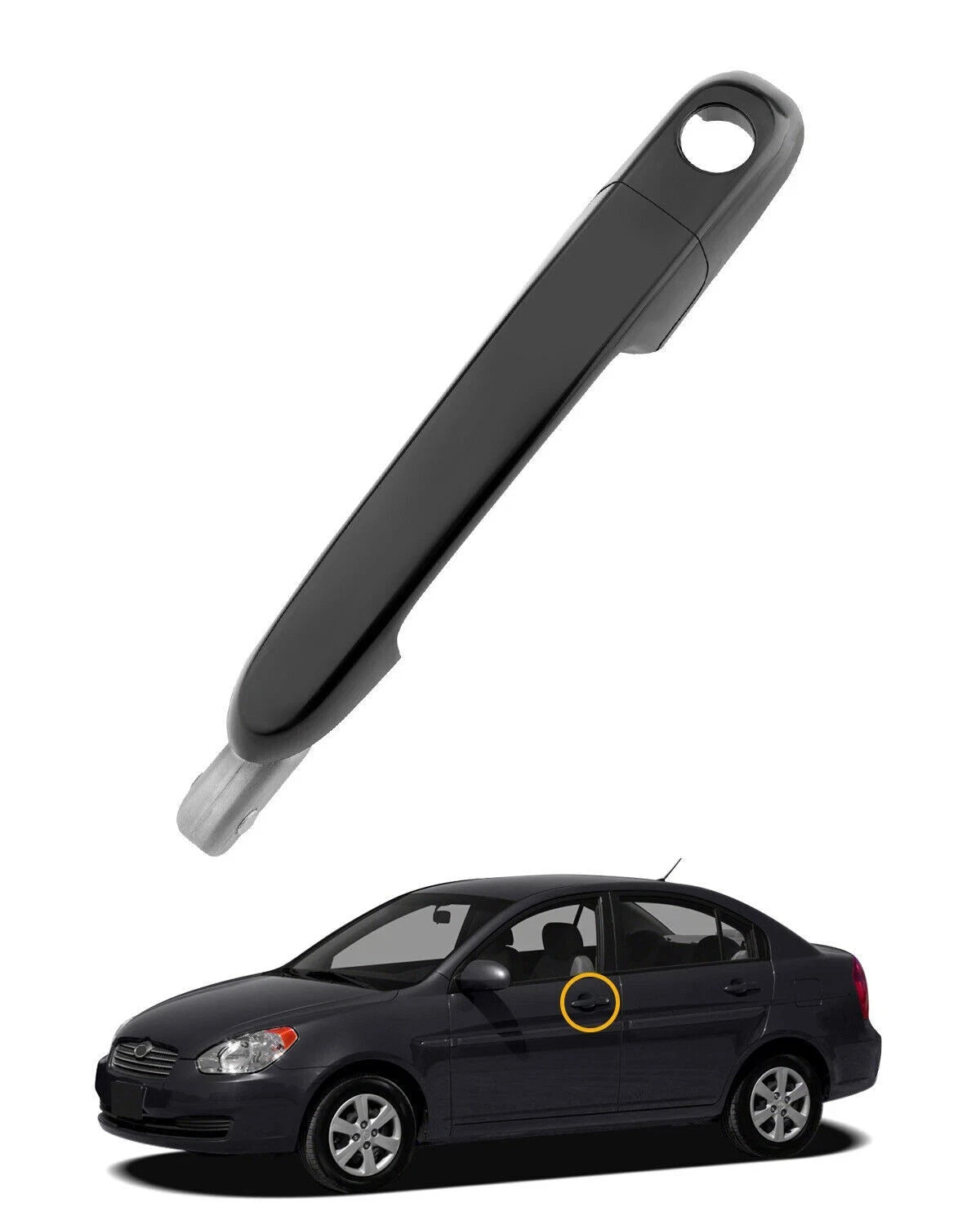 Front Left Exterior Door Handle for Hyundai Accent (2006–2011)