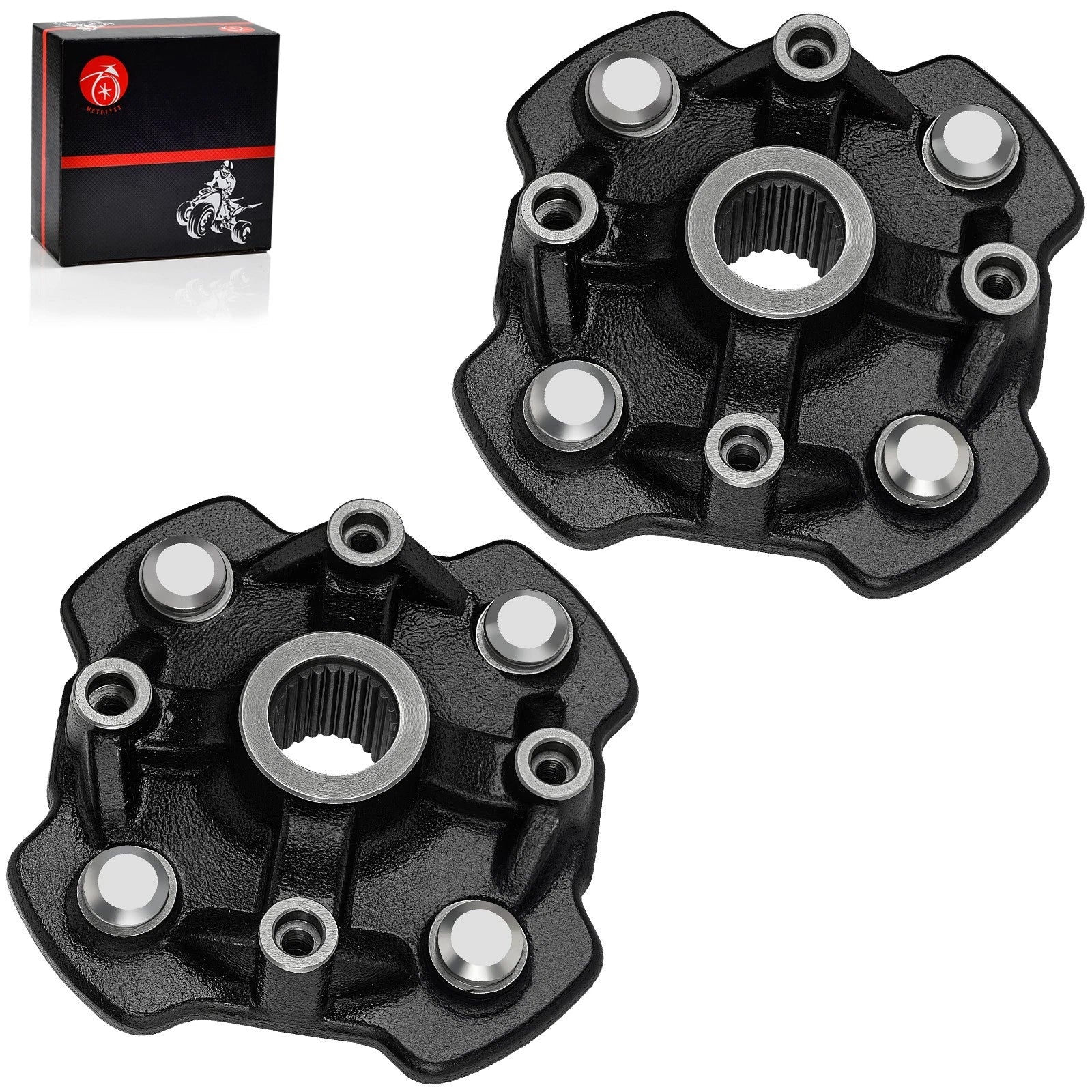 2x Front Left & Right Wheel Hubs for Honda Foreman 500 TRX520FM1/FM2/FE2