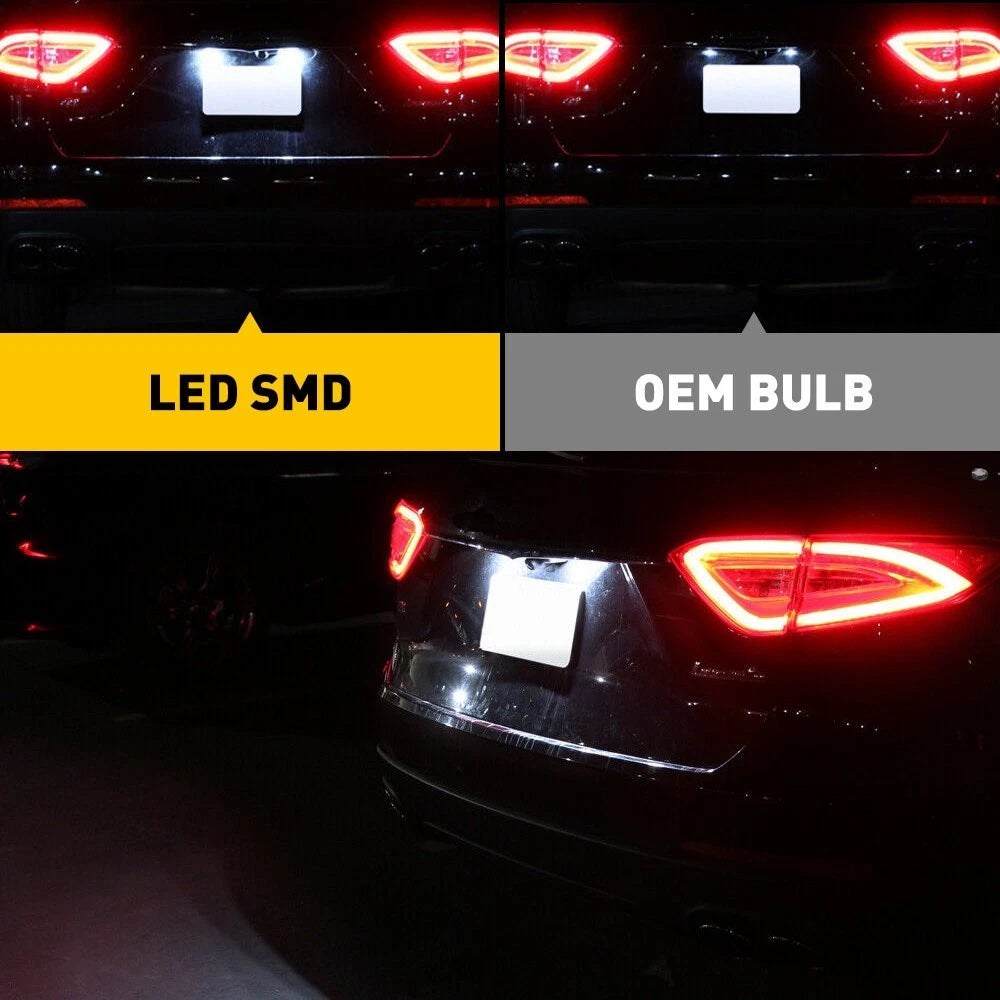 2X LED License Plate Light for Fiat 500 (2013–2019)
