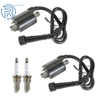2X Ignition Coil & Spark Plug for Yamaha Virago 535 (1987-2000)