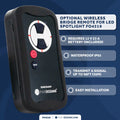 Wireless Bridge Remote for Marine Boat Spotlight FO-4519 (12V, Waterproof)