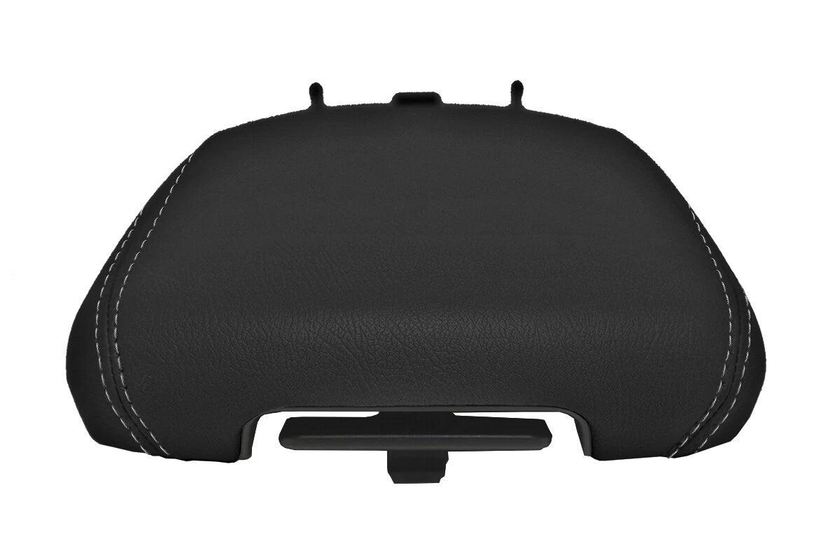 Leather Console Lid Armrest Cover for Kia Telluride (2020) Gray Stitch