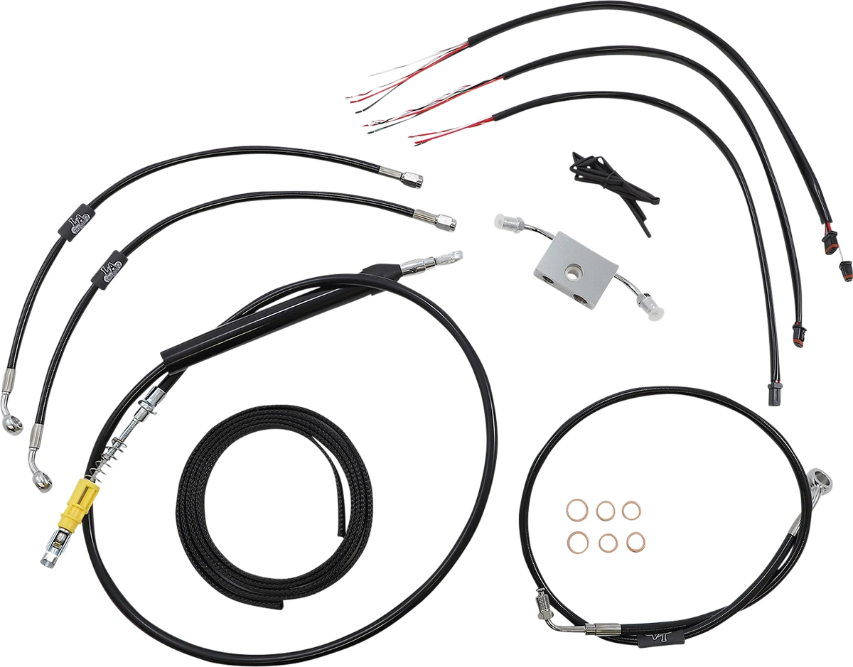 Handlebar Cable/Brake Line Kit for LA Choppers (15")