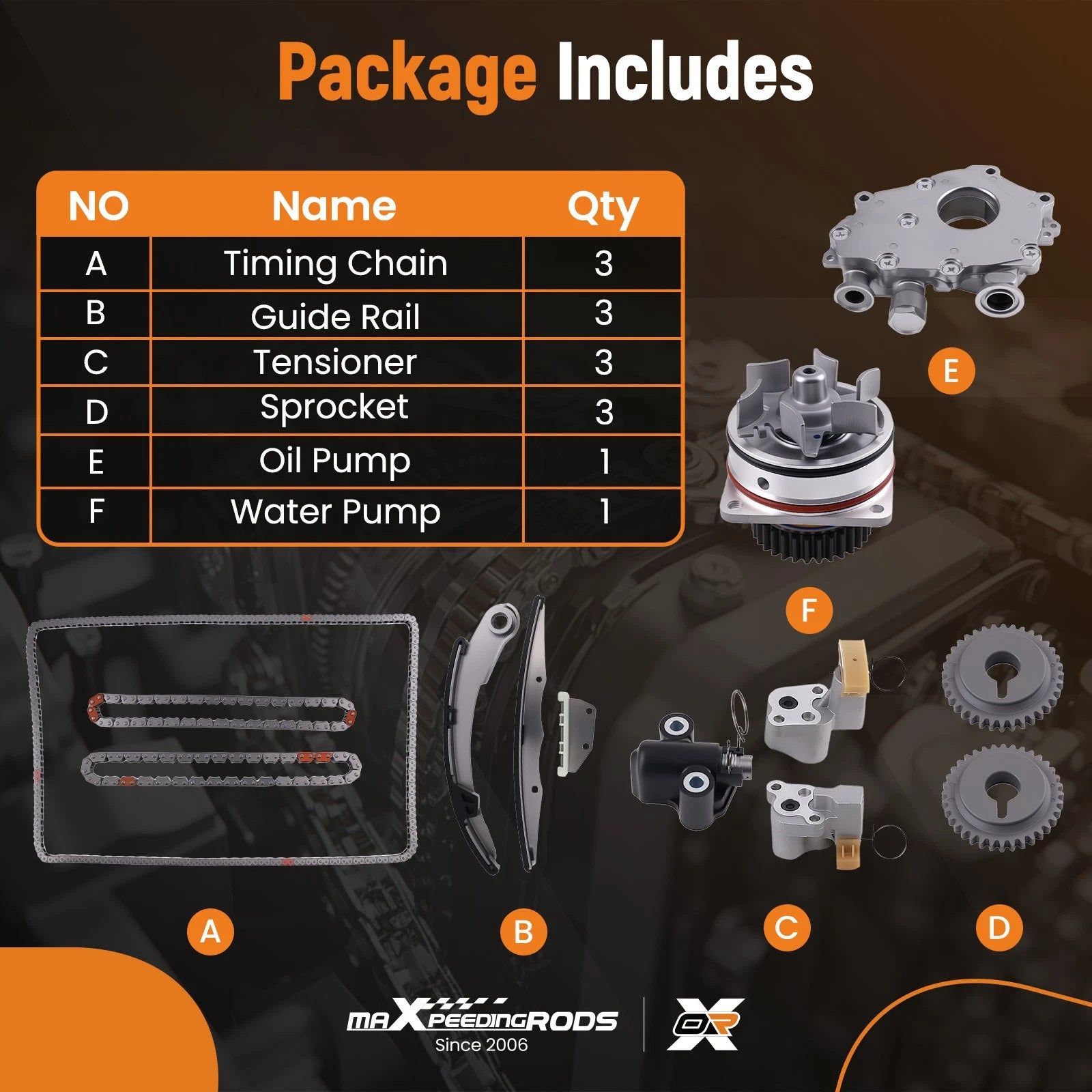 Engine Timing Chain Set for Nissan Frontier Pathfinder (2005-2018)