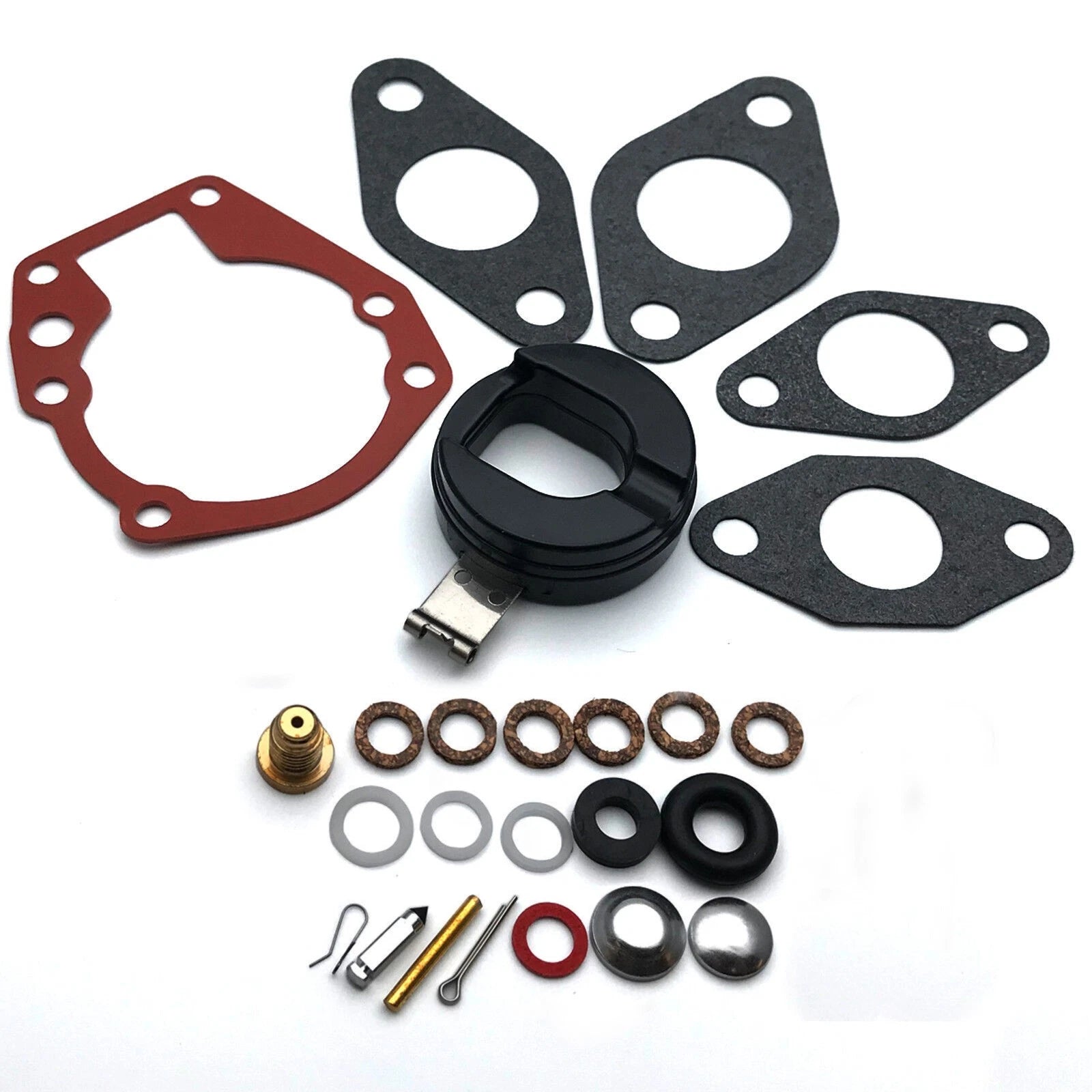 Carburetor Kit with Float for Johnson Evinrude 5hp 5.5hp 6hp 7.5hp 10hp 15hp