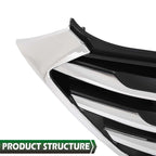Front Bumper Upper Grille for Hyundai Tucson (2016–2018) with Chrome Trim