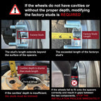 Wheel Spacers 1.5" & 2" 8x180–8x180 for Silverado 2500 HD & GMC (2011–2014)
