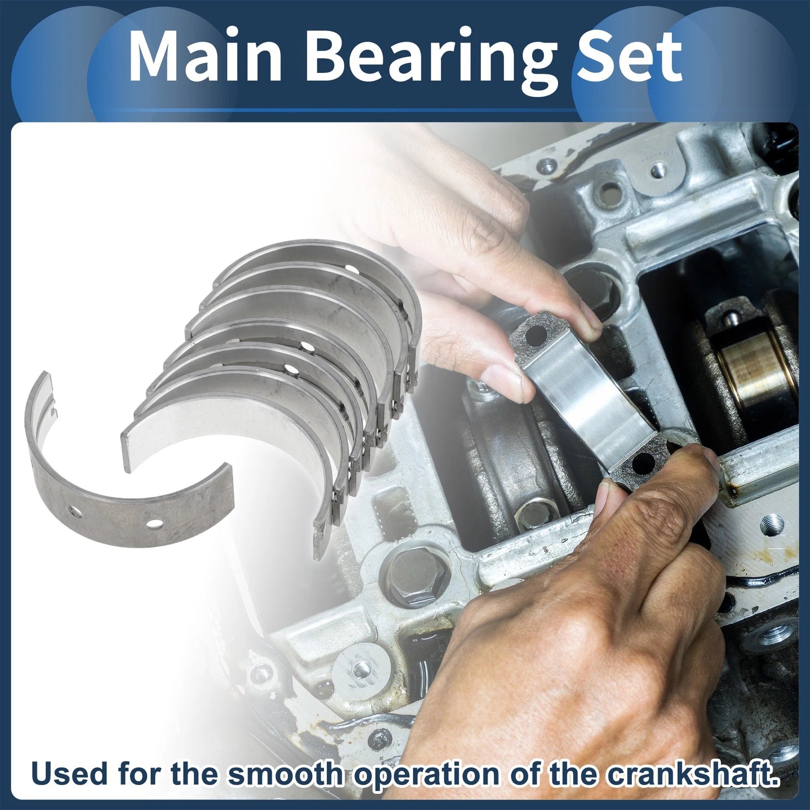 Main Bearing Set No. 117010A010 for Toyota Highlander (2002–2004)