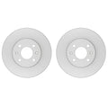Set of 2 Bosch QuietCast Front Disc Brake Rotors for Accent Rio