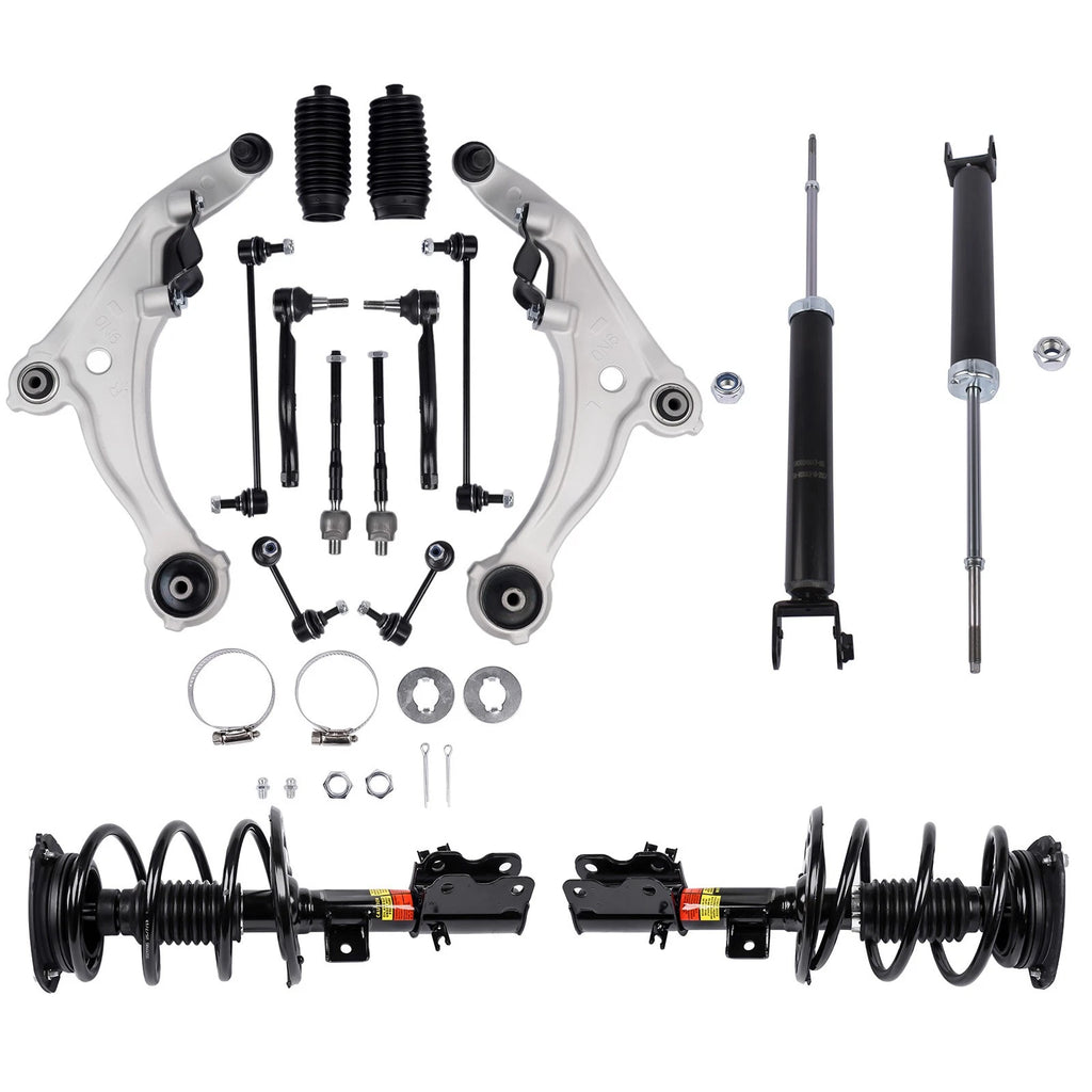16pc Suspension Kit for Nissan Maxima 3.5 (2000–2003) - Struts, Shocks, Control Arms