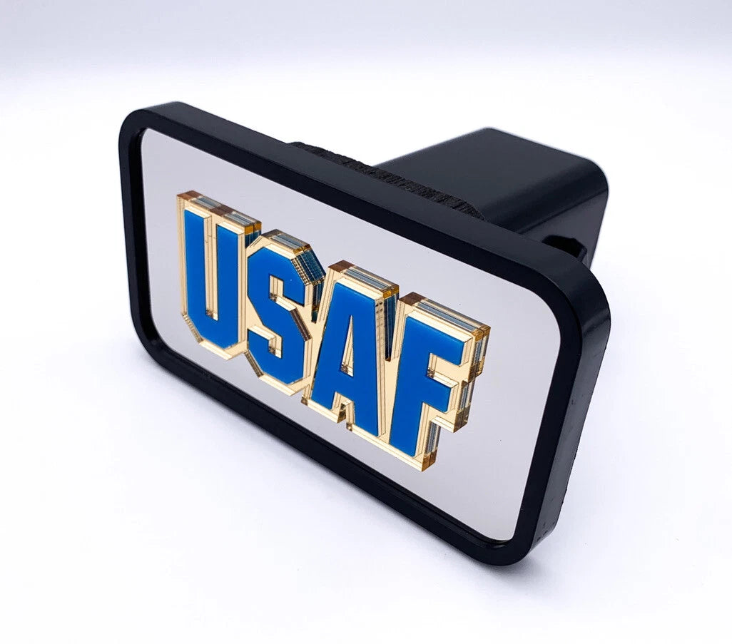 Tow Hitch Cover Front Rear Replacement with US Air Force Logo for 2 Inch Receivers (Fits)