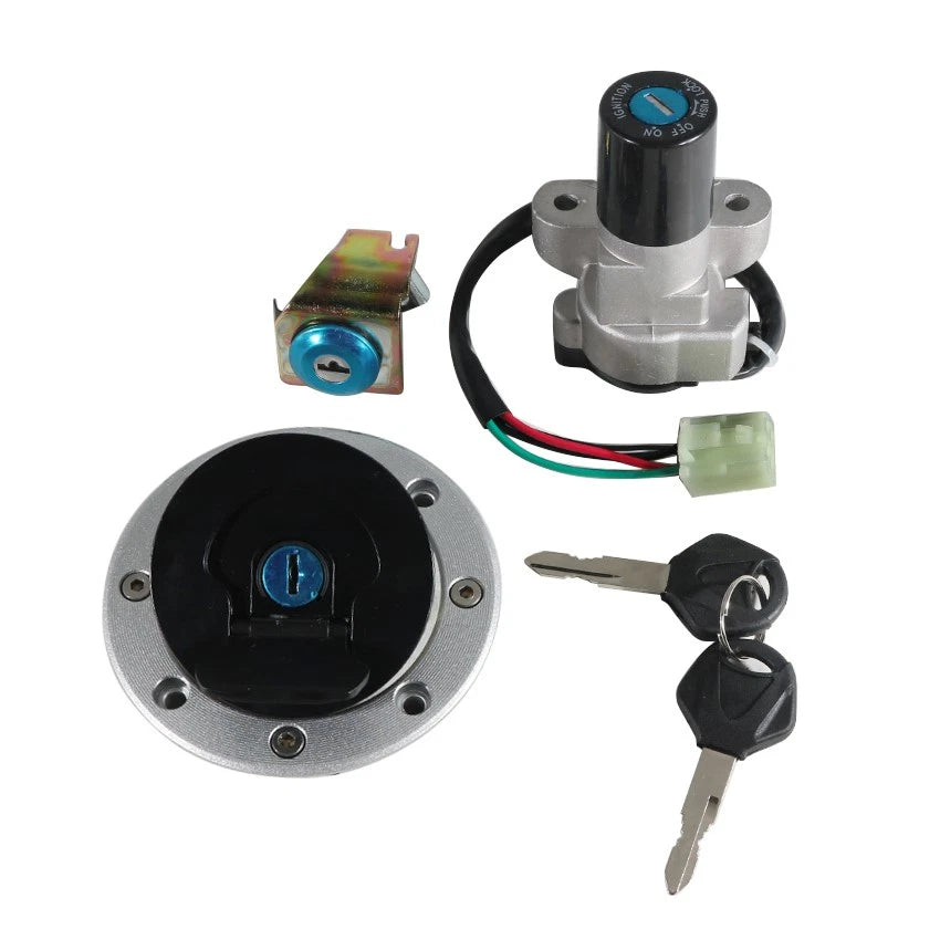 Ignition Key Switch & Fuel Tank Cap Set for Suzuki GS 500 (2001–2012)