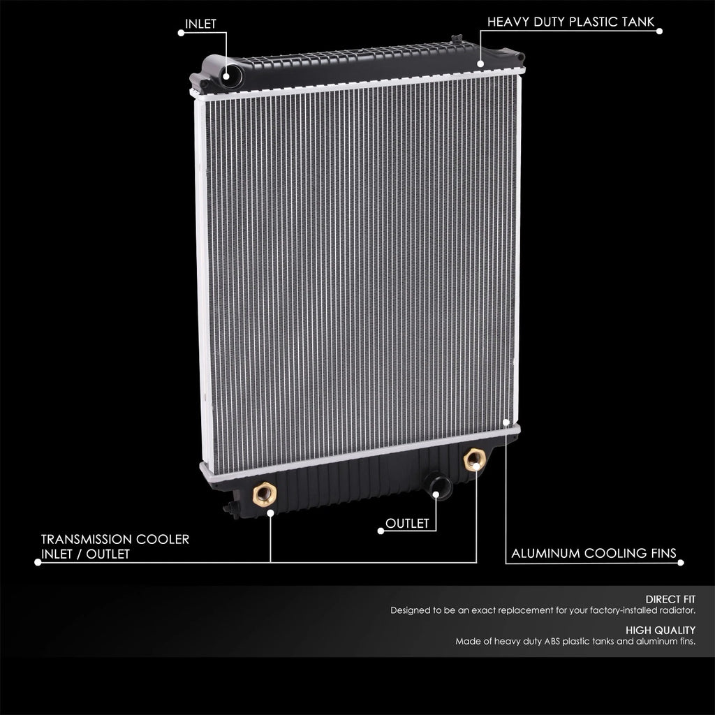 OE Style Aluminum Core Radiator for Freightliner S2C S2 B2 L6 6.7L (2007–2013)