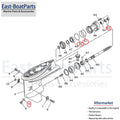 Propeller Shaft Seal Kit for Yamaha 4 Str 30 40 50 60 HP (F30 F40 F50 F60)