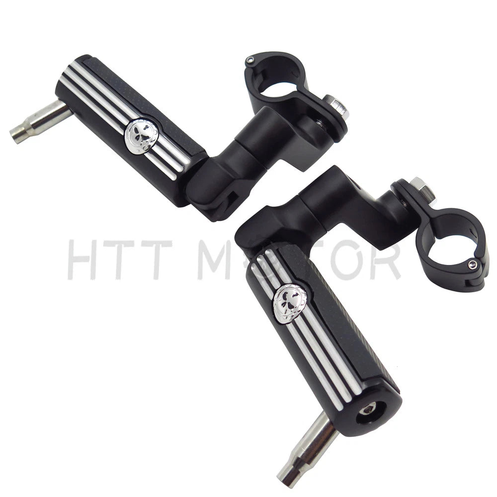 Skull Foot Pegs for Harley-Davidson Softail (Male Peg Mount)