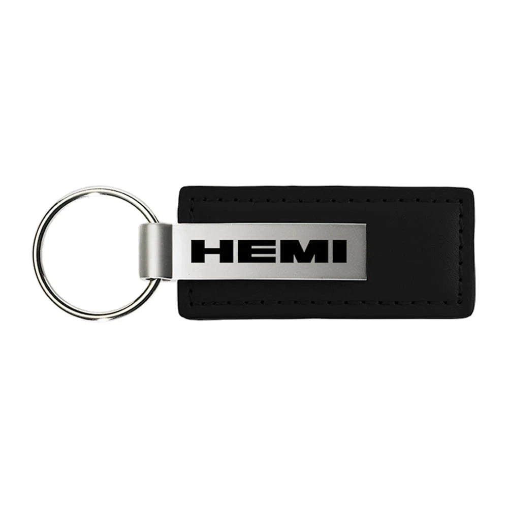 Black Leather Keychain - Officially Licensed for Hemi Vehicles