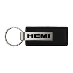 Black Leather Keychain - Officially Licensed for Hemi Vehicles
