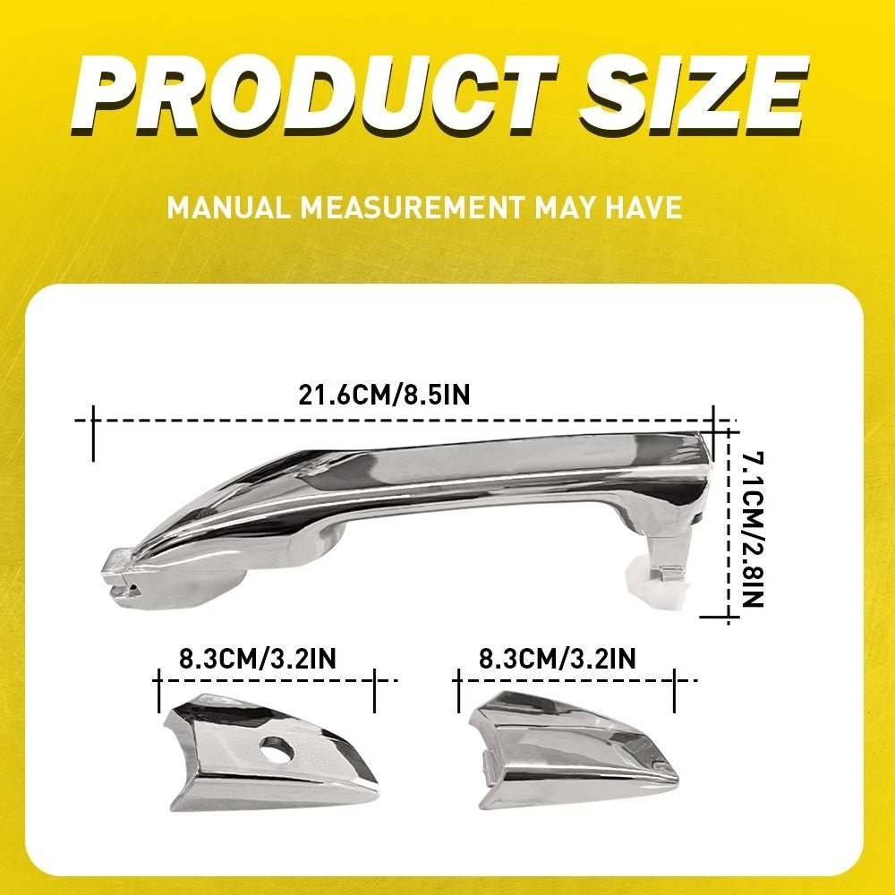 Set of 2 Chrome Door Handle Covers for Honda Accord Coupe (2008–2012)
