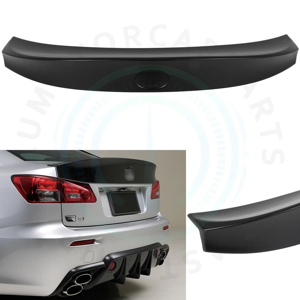 Rear Spoiler for Lexus IS250 IS350 ISF (2006–2013) Matte Black