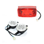 Head + Tail Light Lamp for 150cc 250cc Bull Farm Quad Dirt Bike ATV (12V)