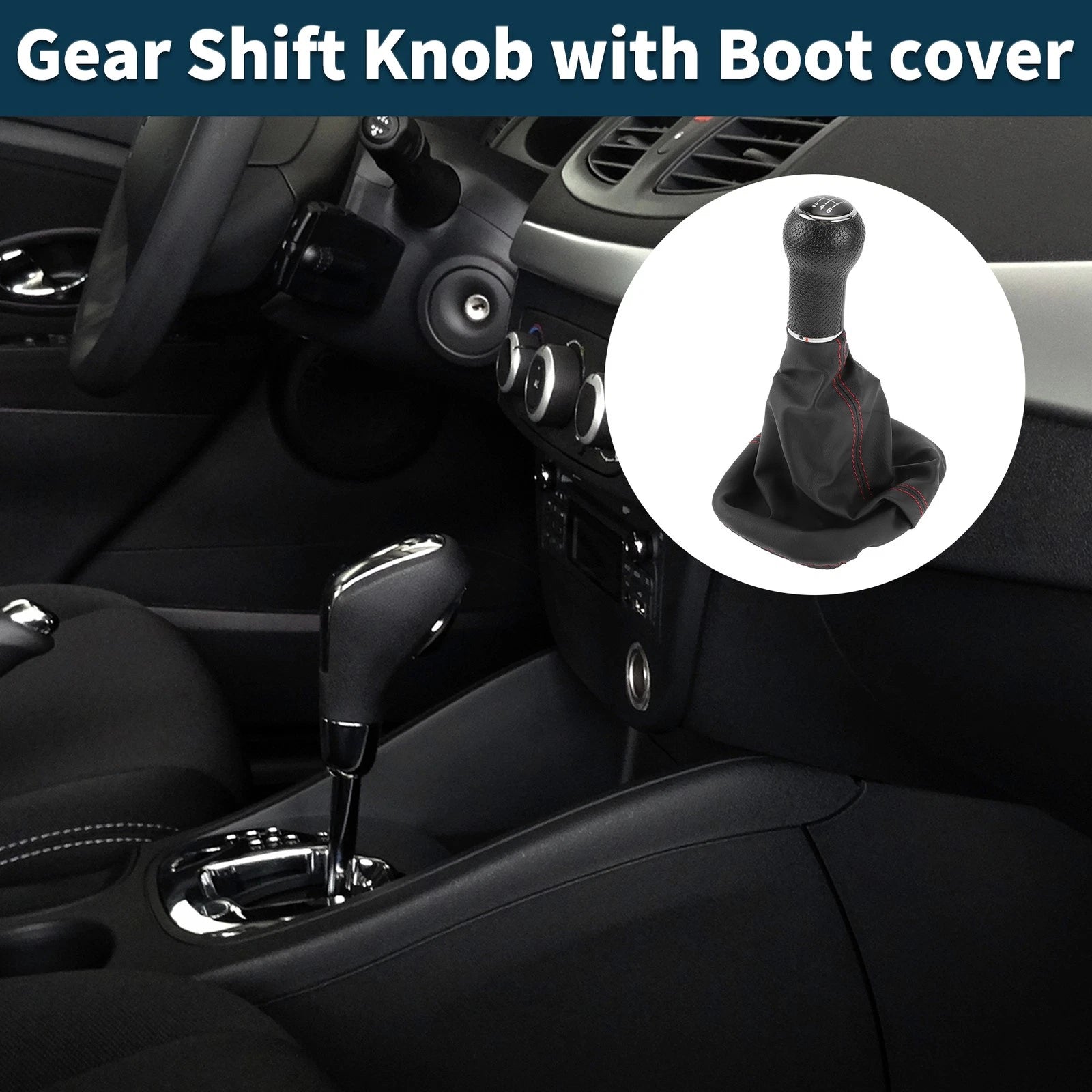 6 Speed Gear Shifter Knob with Cover for Volkswagen Golf (1983–1991)