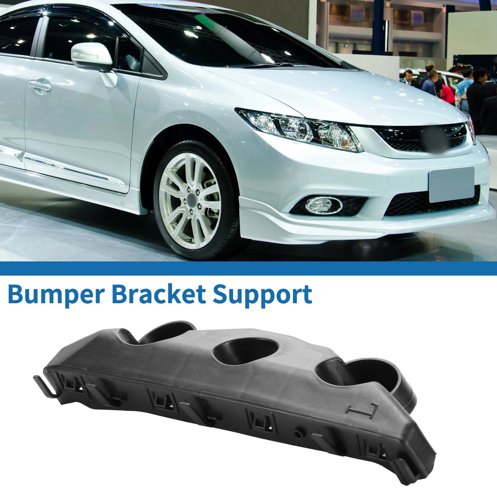 Left Front Bumper Retainer Bracket for Nissan Versa (2020–2022) ABS Black