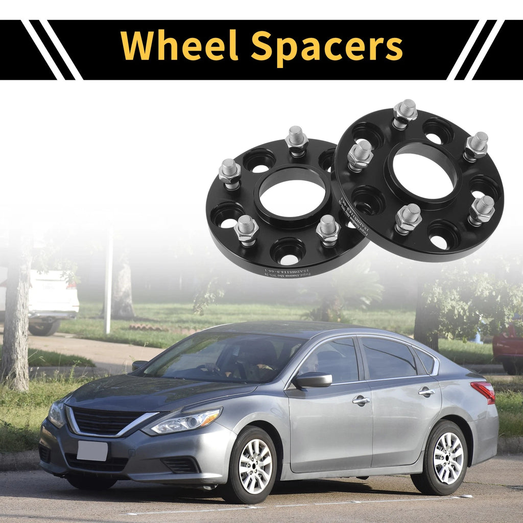 2 Pcs Wheel Spacers 5x114.3mm 66.1mm M12x1.25mm for Nissan Altima 