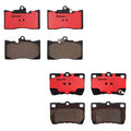 Set of 4 Brembo Ceramic Brake Pads for Lexus GS350 GS430 GS450h IS350 (2007–2019)