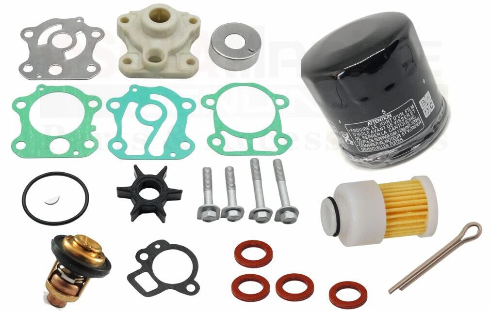 Outboard Maintenance Kit for Yamaha F50B (2000–2023) - Thermostat, Oil, Fuel Filter
