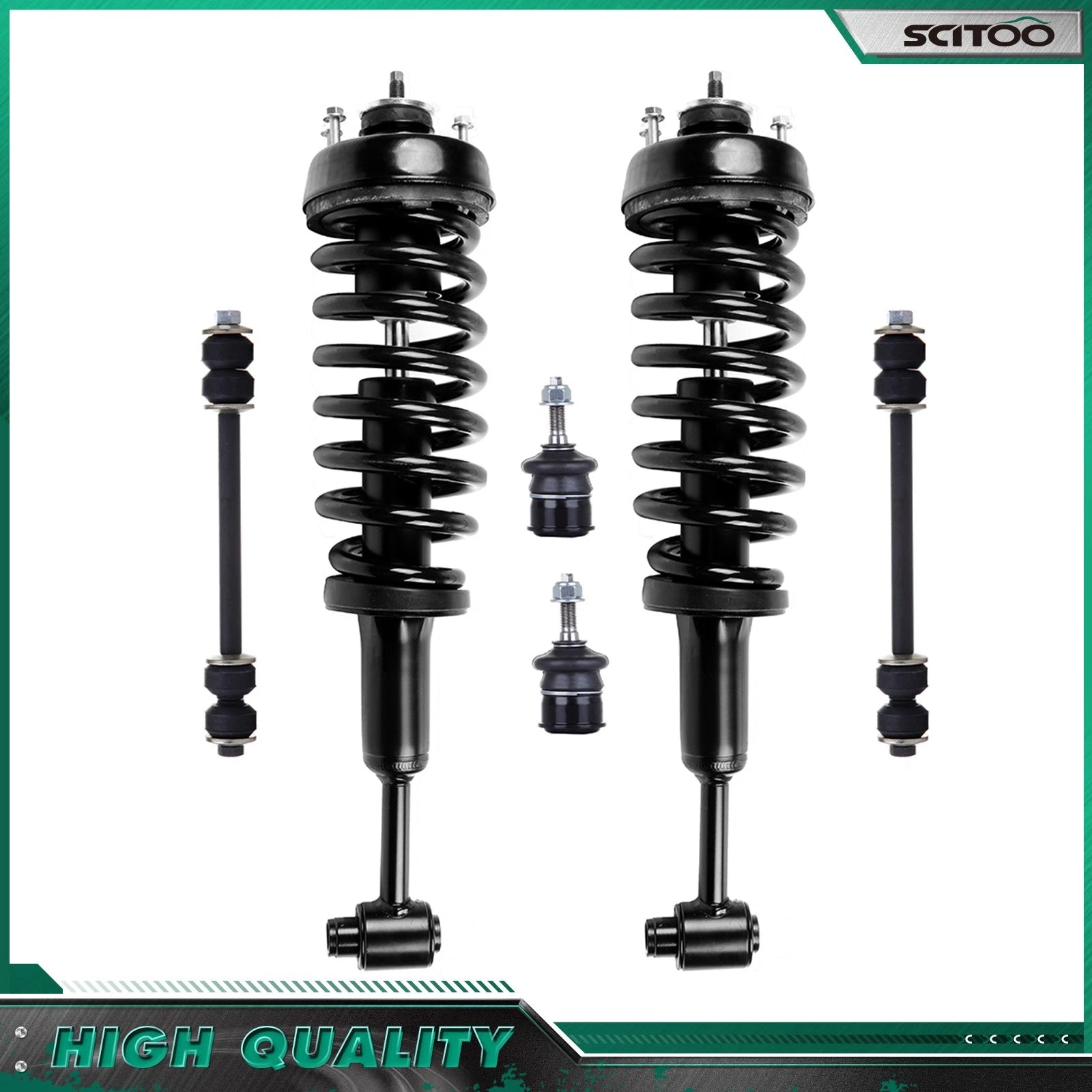 Front Struts Sway Bars Kit for Ford Explorer Mercury Mountaineer (2002–2003)