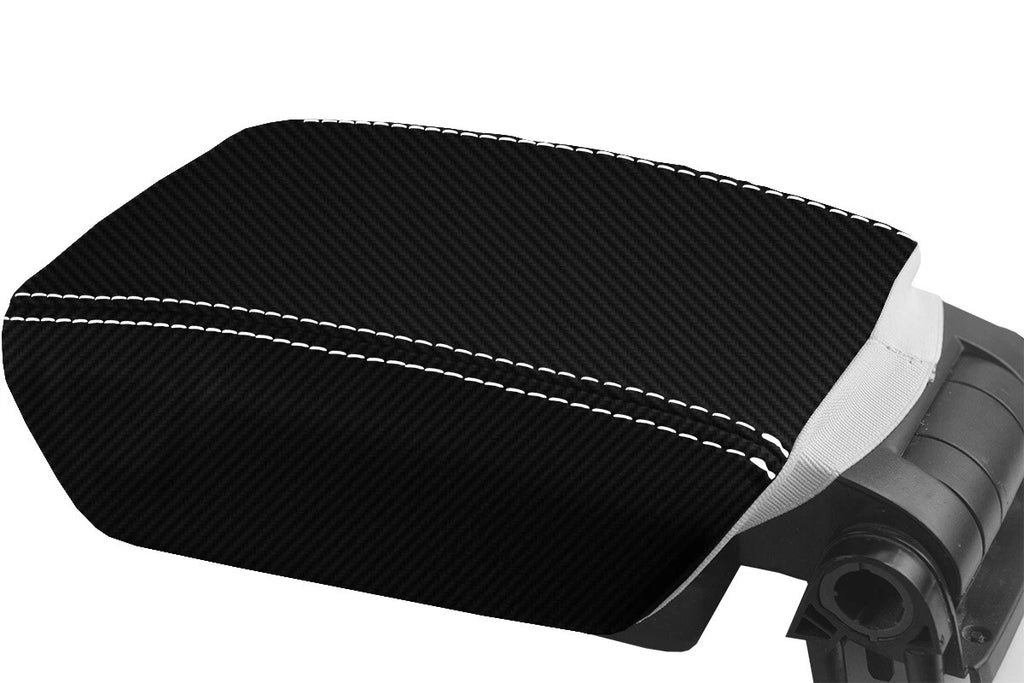 Carbon Fiber Console Lid Armrest Cover for Volvo V70 S60 (2005–2007)