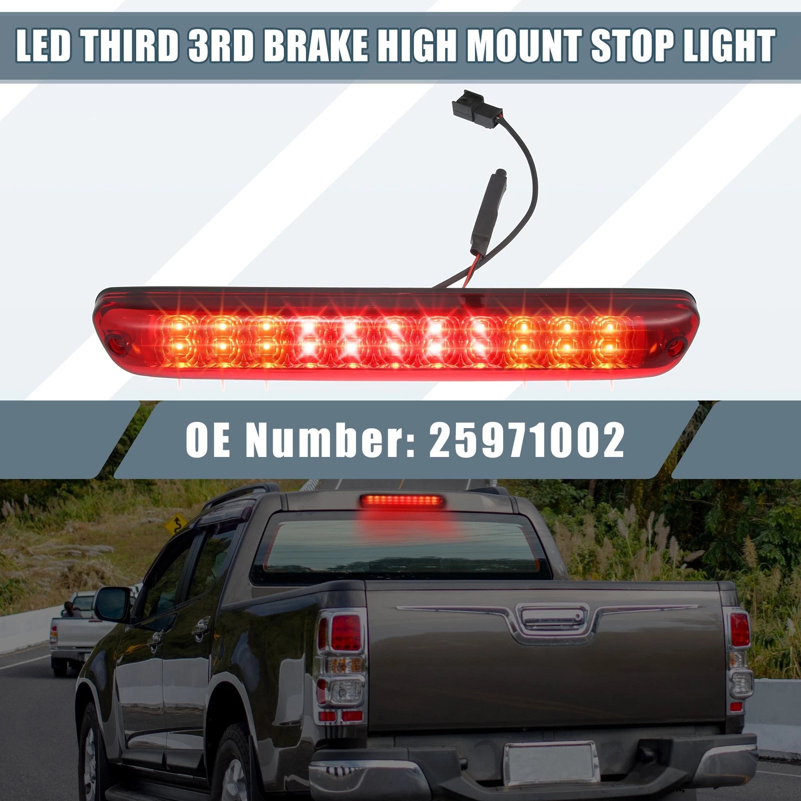 High Mount Stop Light 25971002 for Chevy Colorado (2004–2012) Red Lens