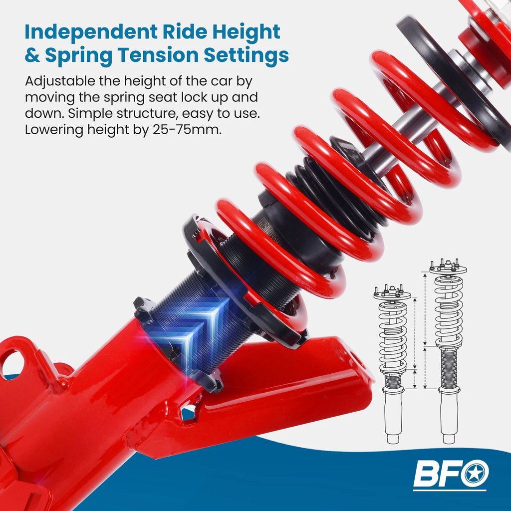 Coilover Suspension Shocks for Honda Civic VII EM2 (2001–2005)