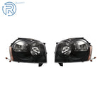 Halogen Headlights for Jeep Grand Cherokee (2005–2007) Black Housing