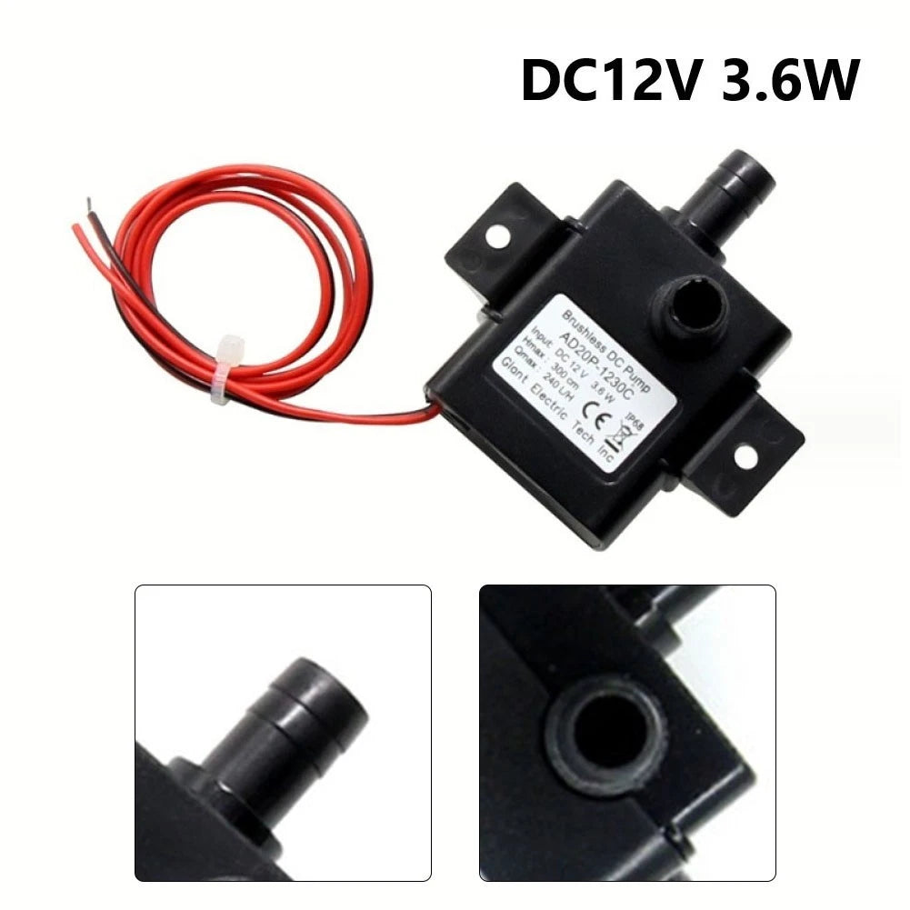 Submersible Pool Pump 3-6W DC 12V 240LH for Swimming Pools