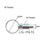 2X Stainless Steel Short Retractable Spring Plungers for Automotive Use