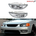 Pair Clear Fog Lights for Toyota Corolla (2001–2002)