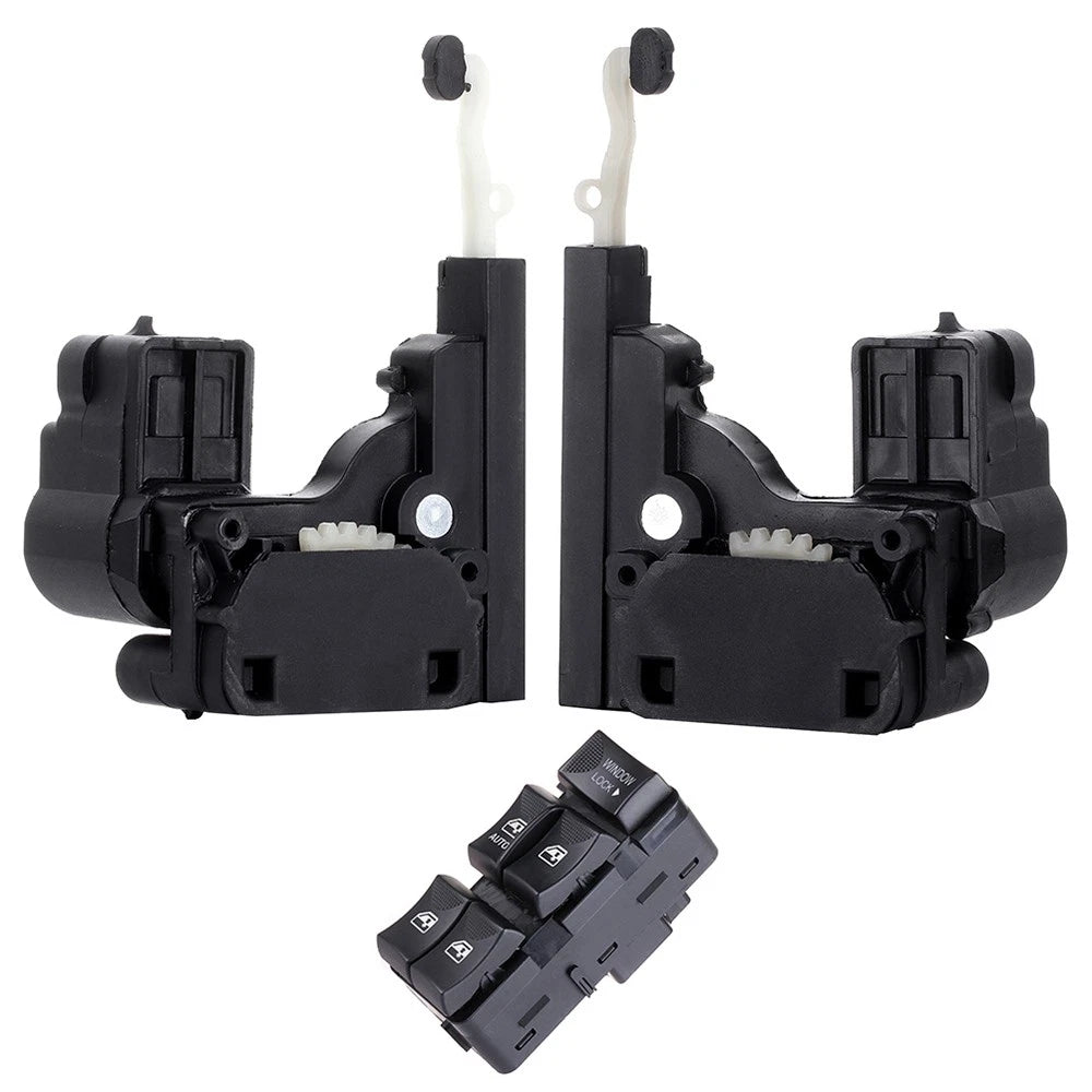 Set of 2 Door Lock Actuators w/ Window Switch for Chevrolet Impala (2000–2005)