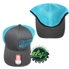 Duramax Diesel Flex Fit Hat for DMAX Truck (L/XL) - Grey/Blue Mesh Back