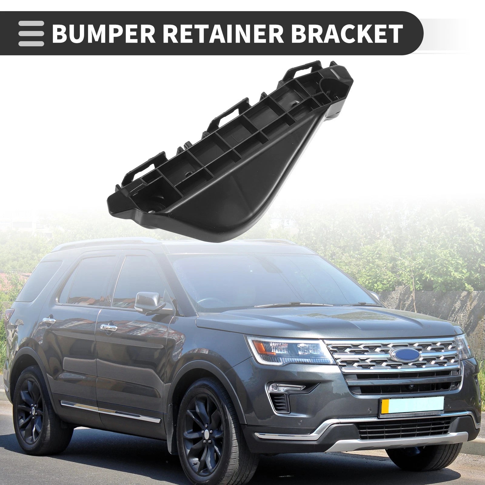 1pc Left Front Bumper Retainer Bracket No. 525360D130 for Toyota Yaris (2012–2020)