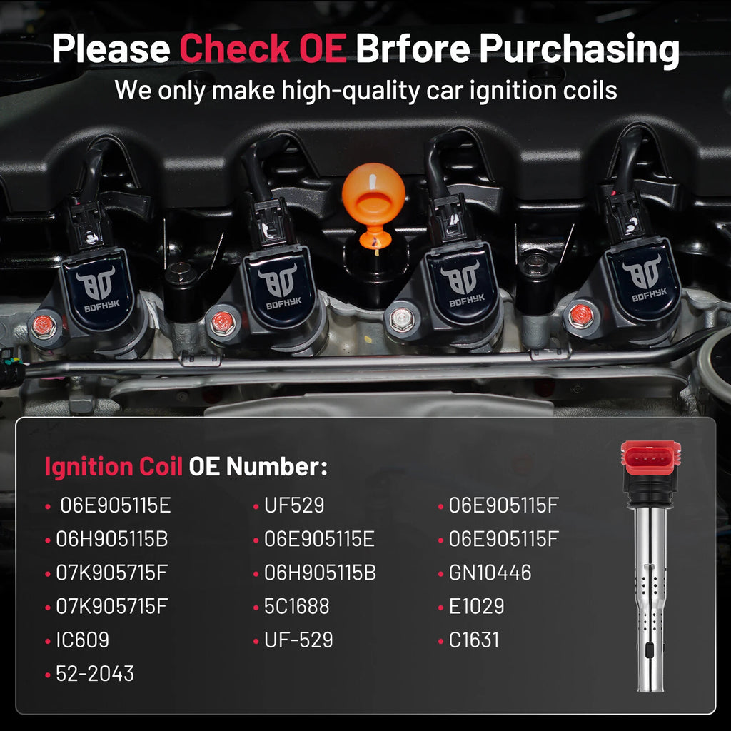 Ignition Coil Pack for Audi A7 Quattro (2012-2013 V6 3.0L)