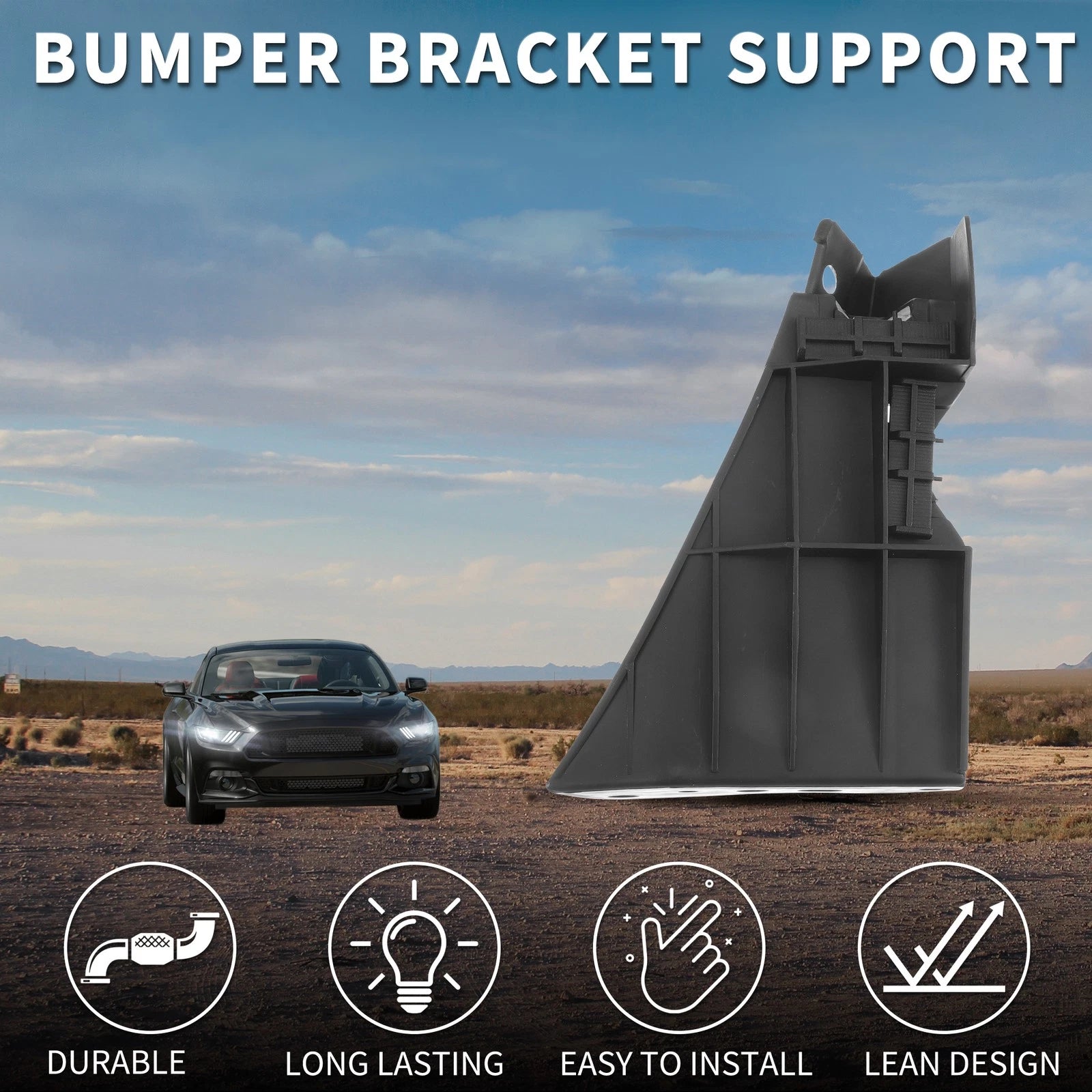 Left Front Bumper Retainer Bracket No.5R3Z17C861AB for Ford Mustang (2005–2014)